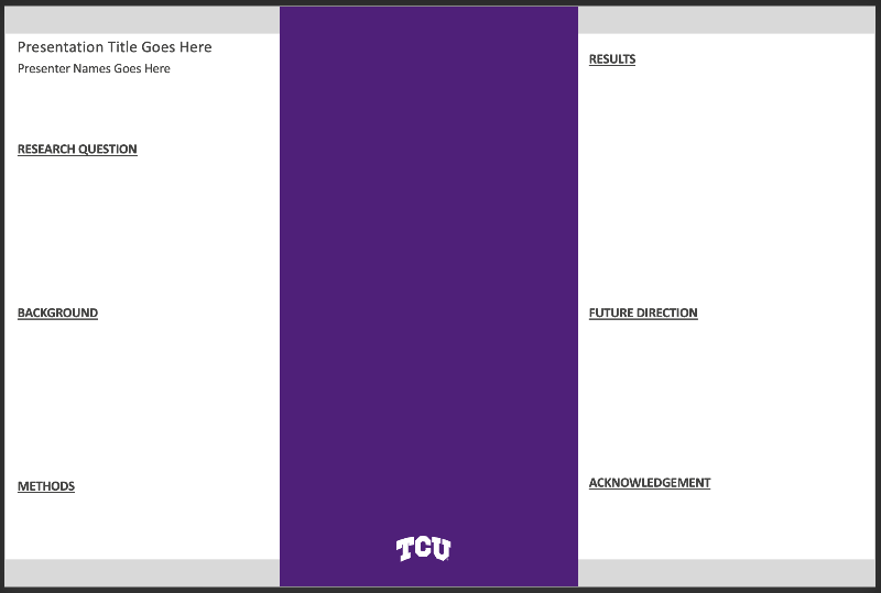 Student Presentation Poster 36x24