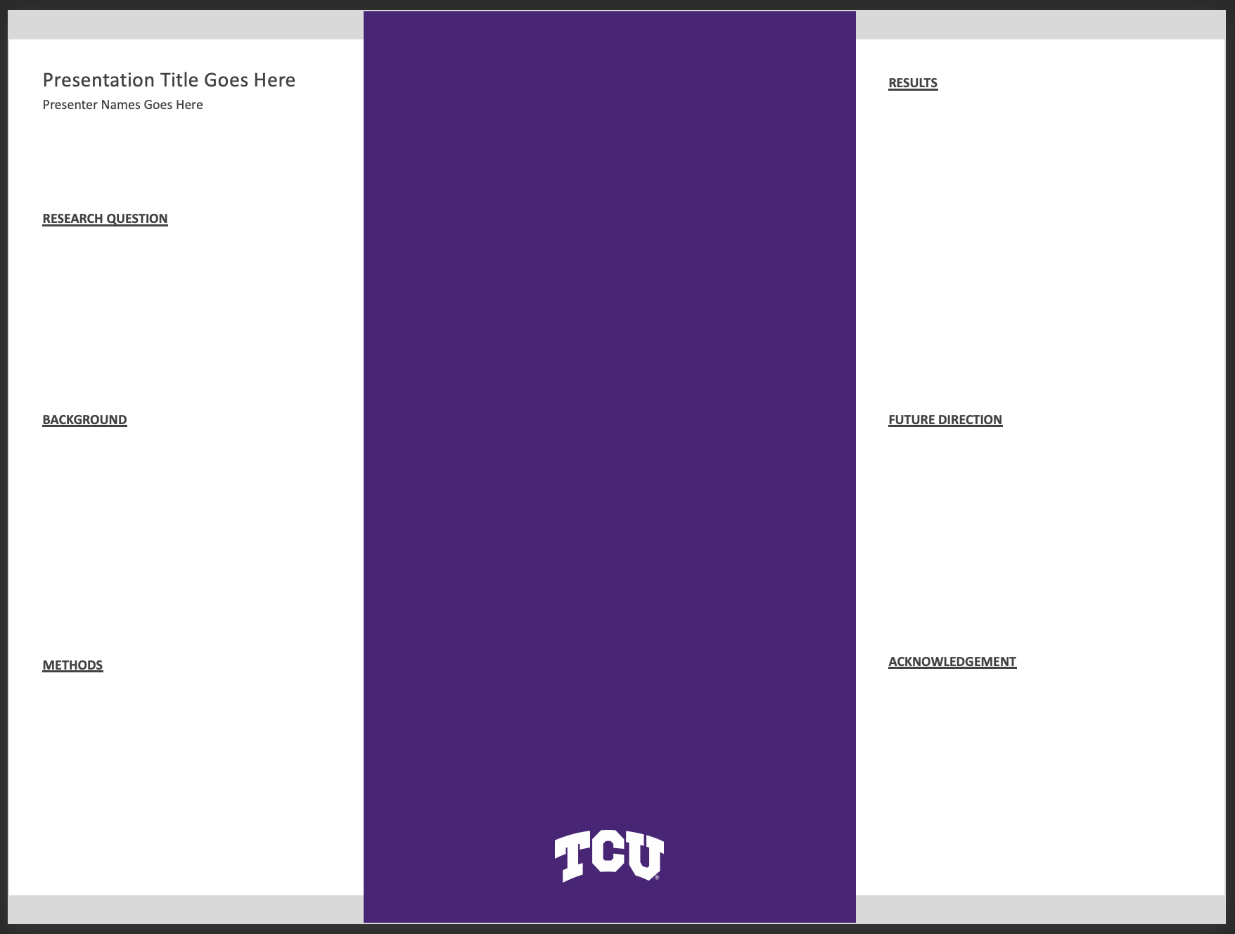 Student Presentation Poster 48x36