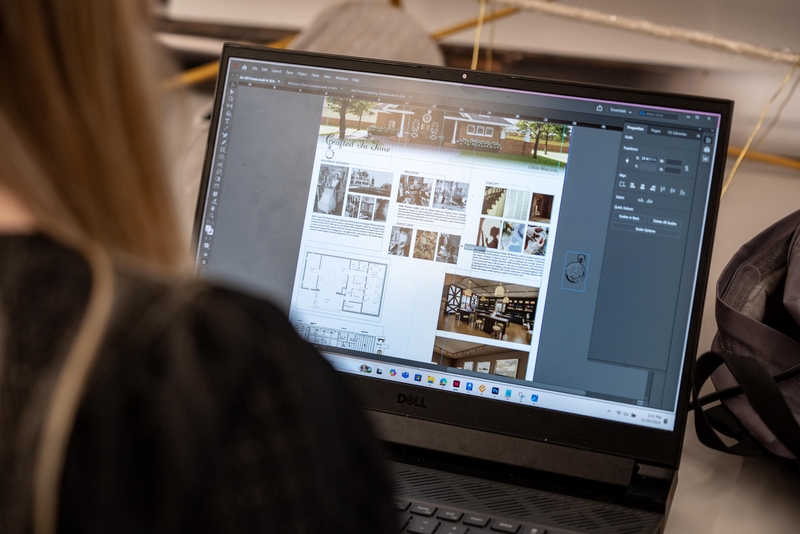 Image of Adobe software on laptop